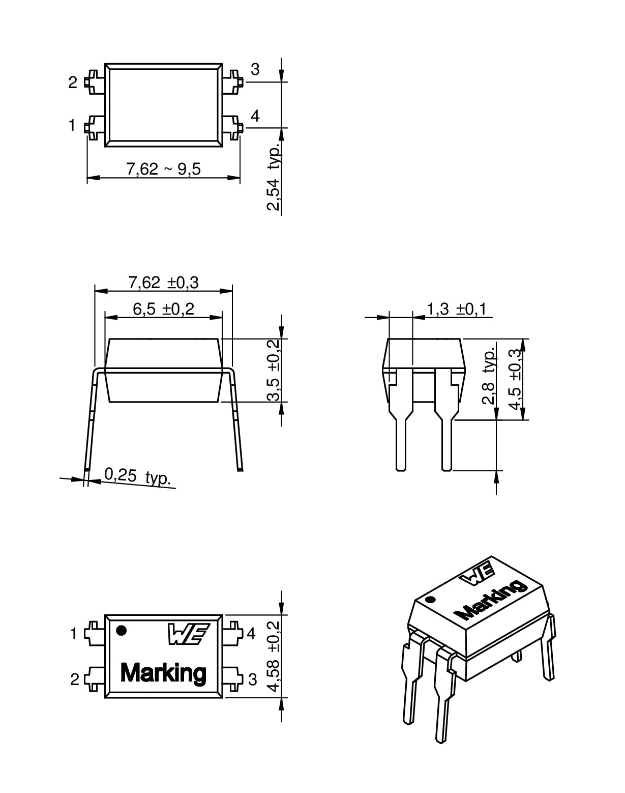 Optocoupler Darlington Optoelectronic Components Würth Elektronik